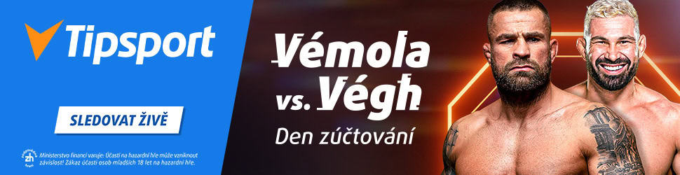 Vémola vs. Végh 3 live stream na TV Tipsport