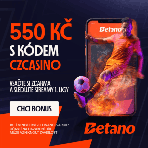 Betano bonus 550 Kč s kódem CZCASINO