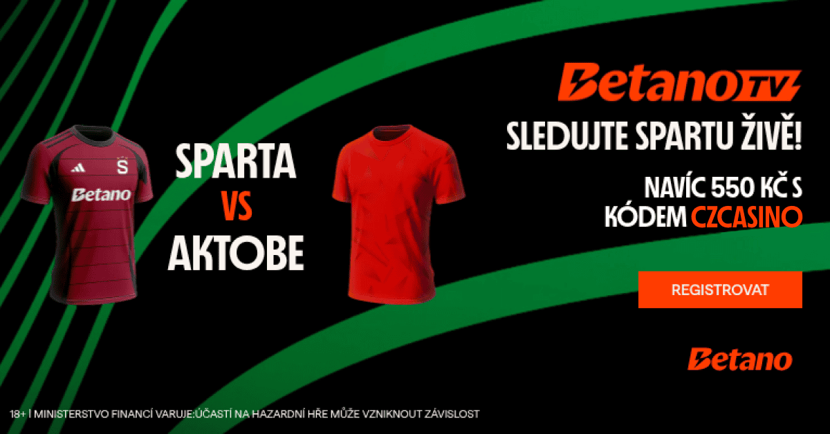 Live stream Sparta - Aktoe zdarma na Betano TV