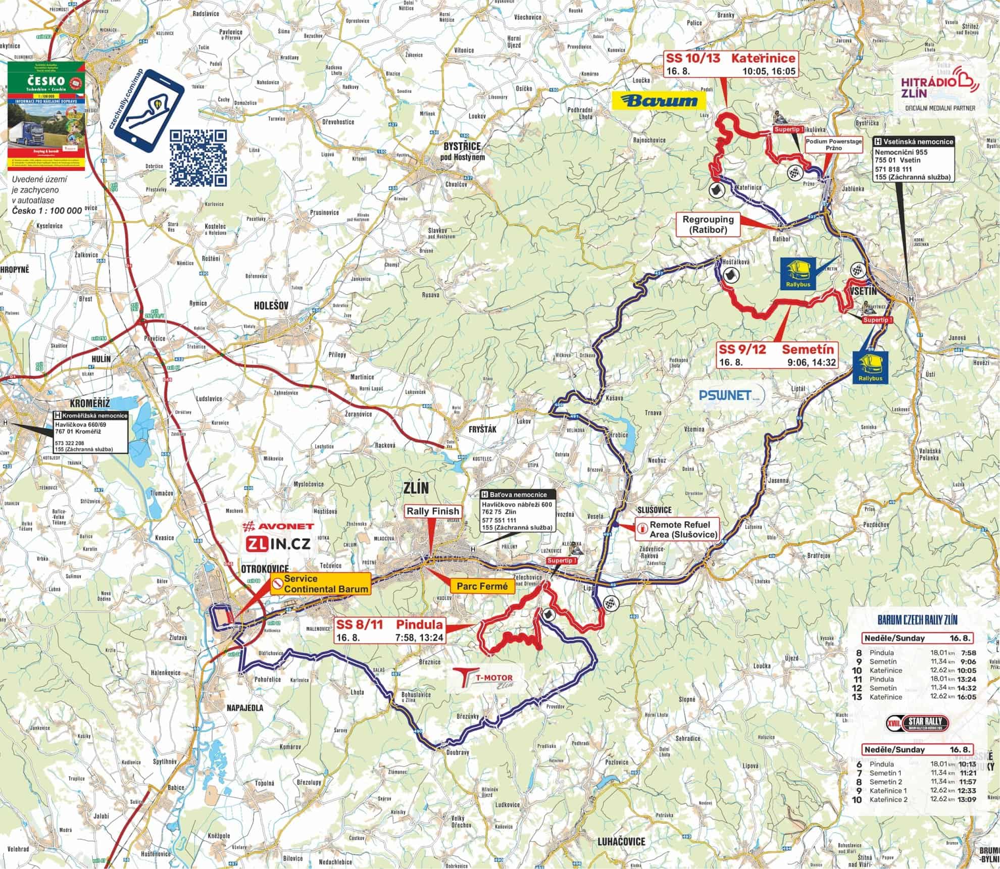 Mapy Barum Rally Zlín 2026 #2
