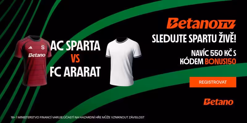 Sparta - Ararat-Armenia živě |7.8.| live stream zdarma, online, živě v TV, sestavy, kurzy 2 Sledujte Sparta - Ararat live stream zdarma na Betano TV
