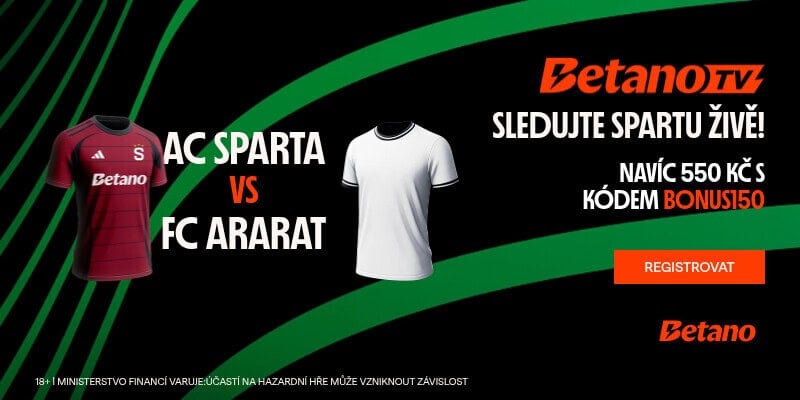 Sledujte Sparta - Ararat live stream zdarma na Betano TV