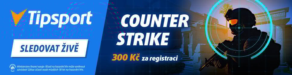 Counter Strike bonus 300 Kč od Tipsportu