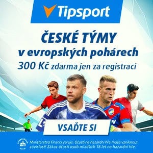 Vsaďte si na české týmy v Evropě s bonusem 300 Kč