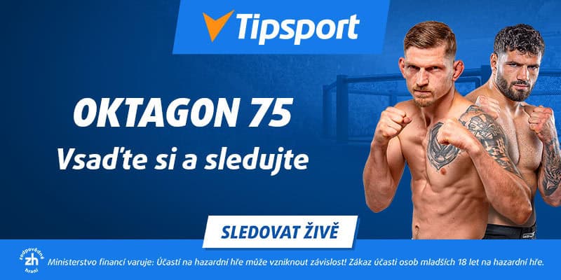 Oktagon 75 live stream zdarma na TV Tipsport
