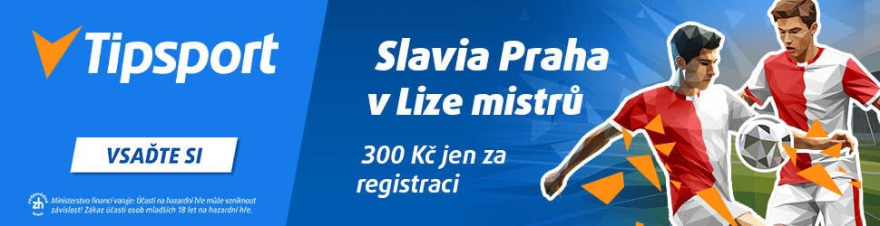 Slavia Praha v Lize Mistru s bonusem od Tipsportu
