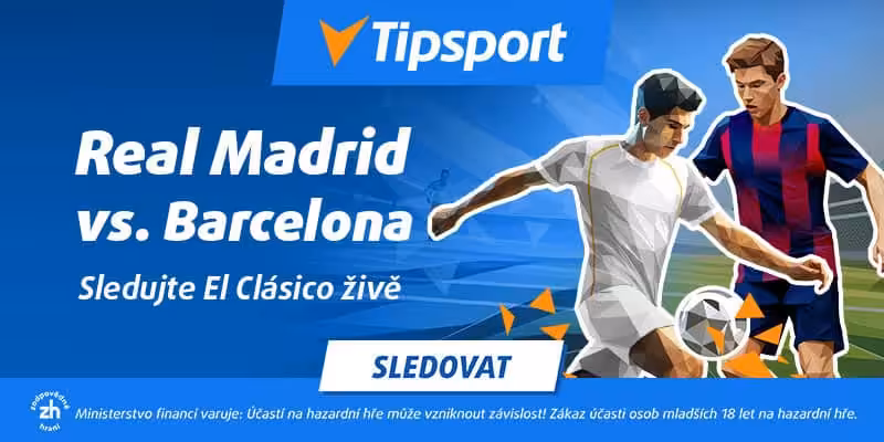 Real vs. Barcelona live stream zdarma na TV Tipsport