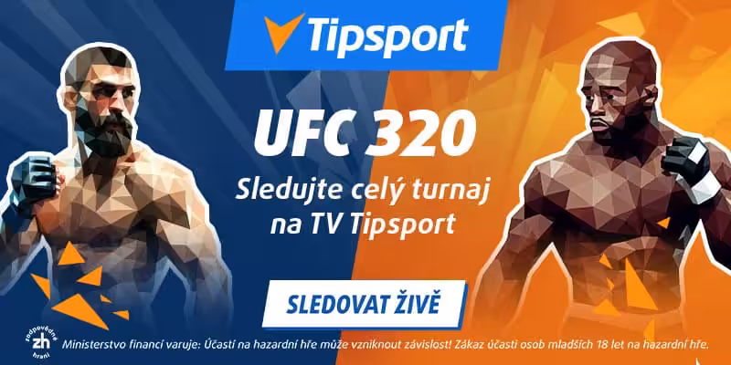 UFC 320 live stream zdarma na TV Tipsport