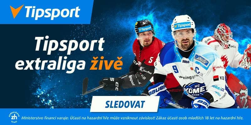 Kometa - Třinec živě |16.11.| live stream zdarma, TV přenos, sestavy, bilance, kurzy 3 Hokej Tipsport extraliga live stream na TV Tipsport