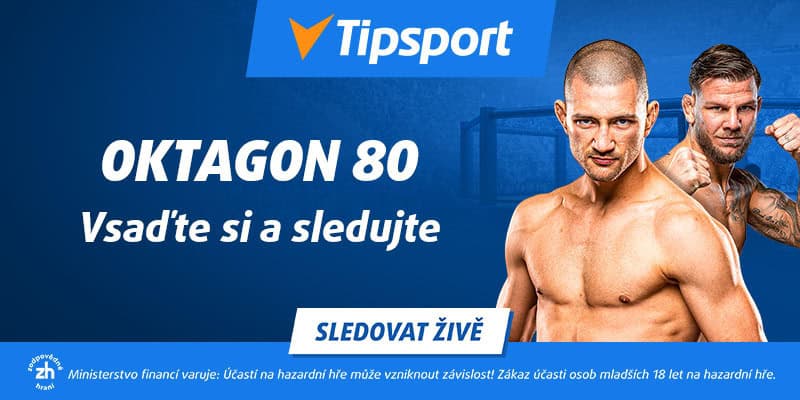 Sledujte Oktagon 80 živě na TV Tipsport