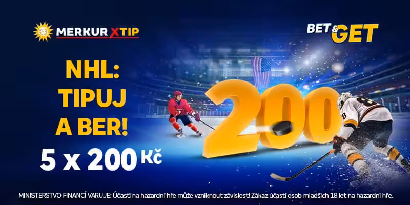 NHL draft 2026 – termín, místo, největší české naděje 2 Tipuj NHL s bonusem 5krát 200 Kč od MerkurXtip