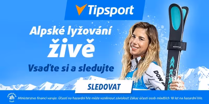 Alpske lyzovani pres live stream na TV Tipsport