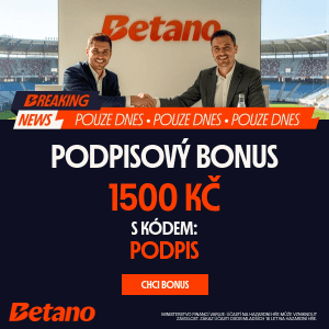 Bonus 1500 Kč od Betana s promokodem PODPIS