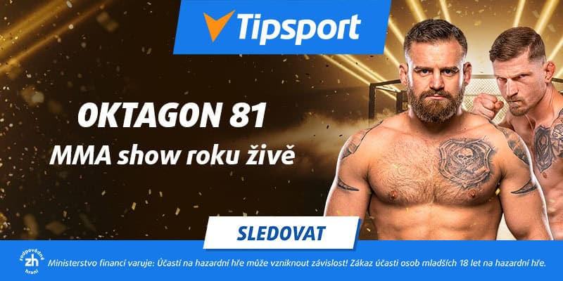 Oktagon 81 live stream na TV Tipsport