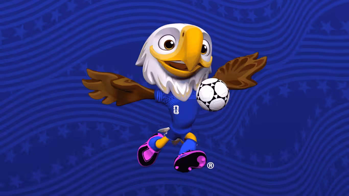 Maskoti na MS ve fotbale 2026 orel Clutch Maskoti na MS ve fotbale 2026 orel Clutch