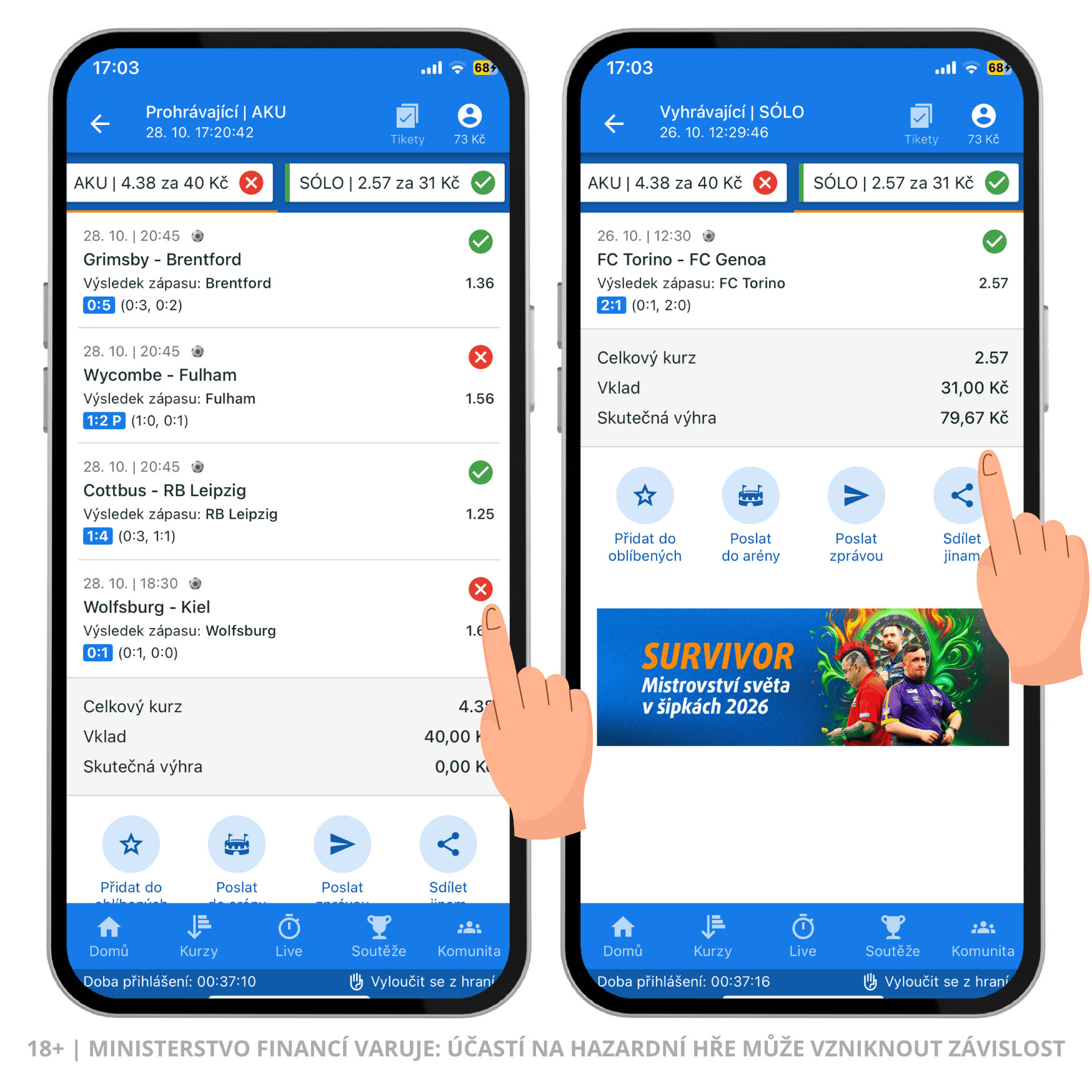 Tipsport kontrola tiketu 2