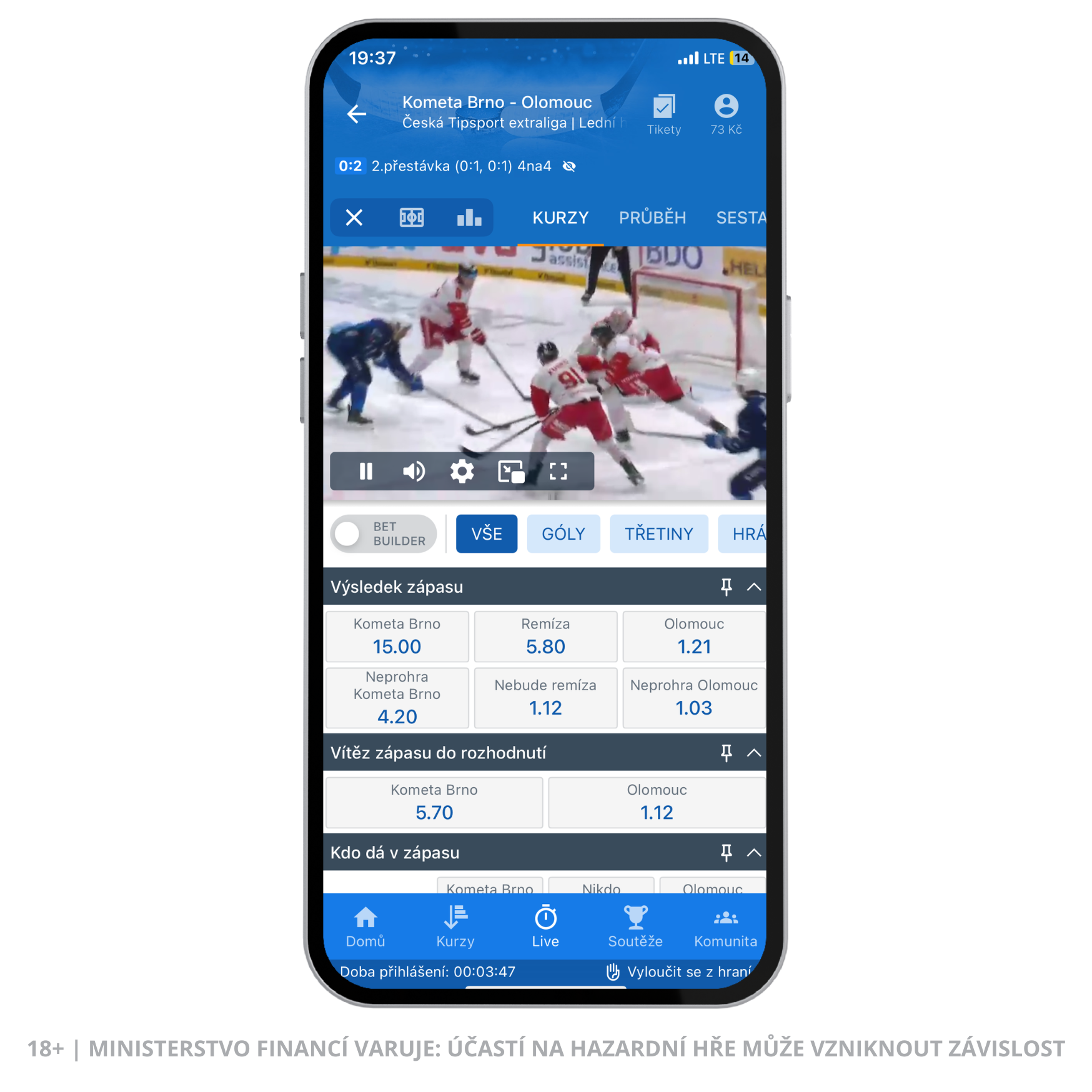 Tipsport mobilní aplikace 3