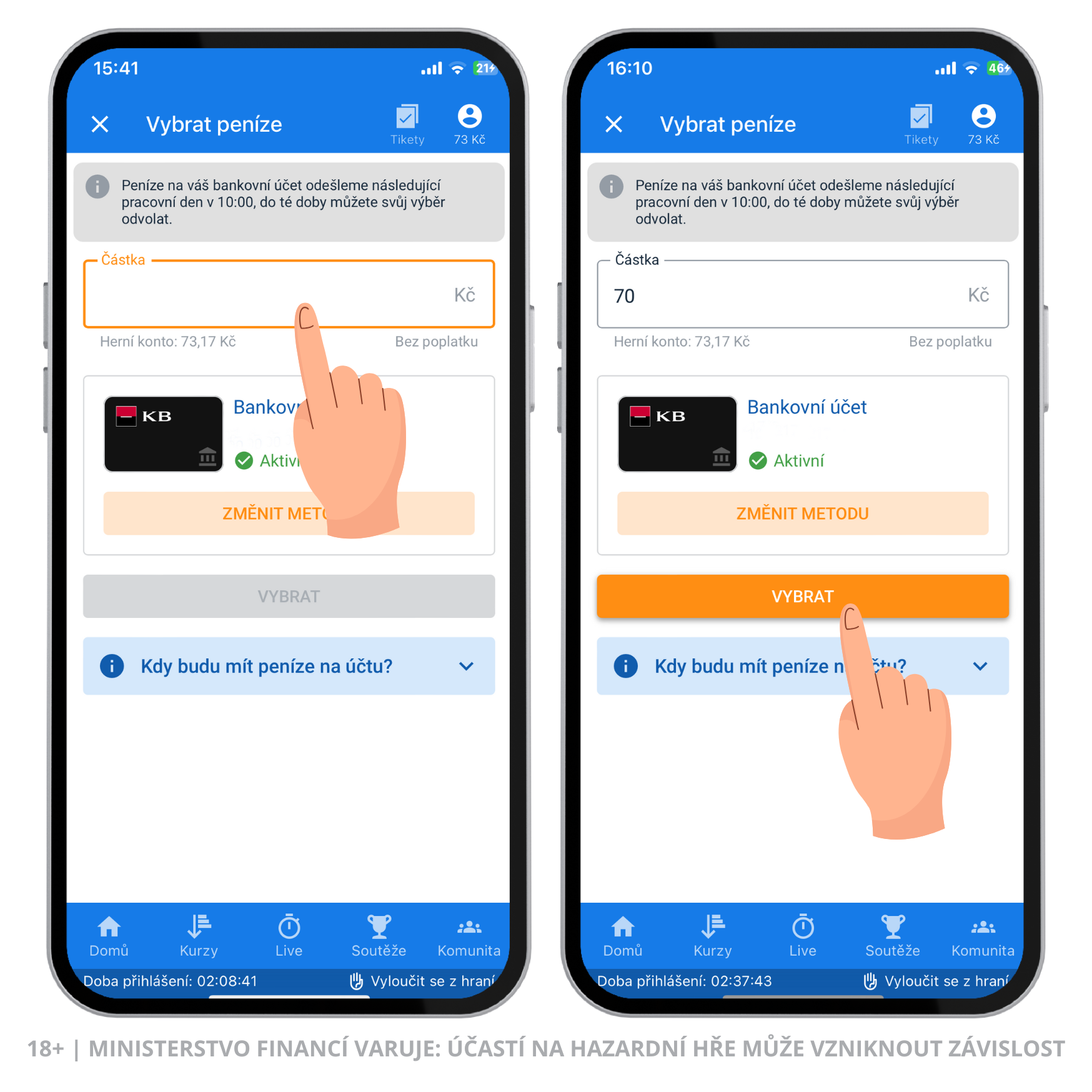 Tipsport platební metody 4