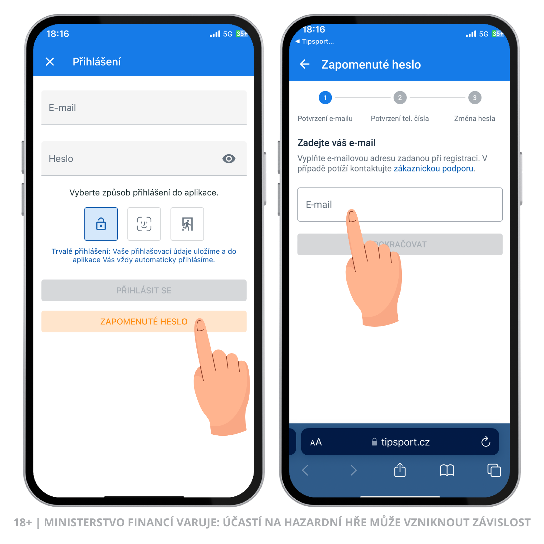 Tipsport registrace a přihlášení 5