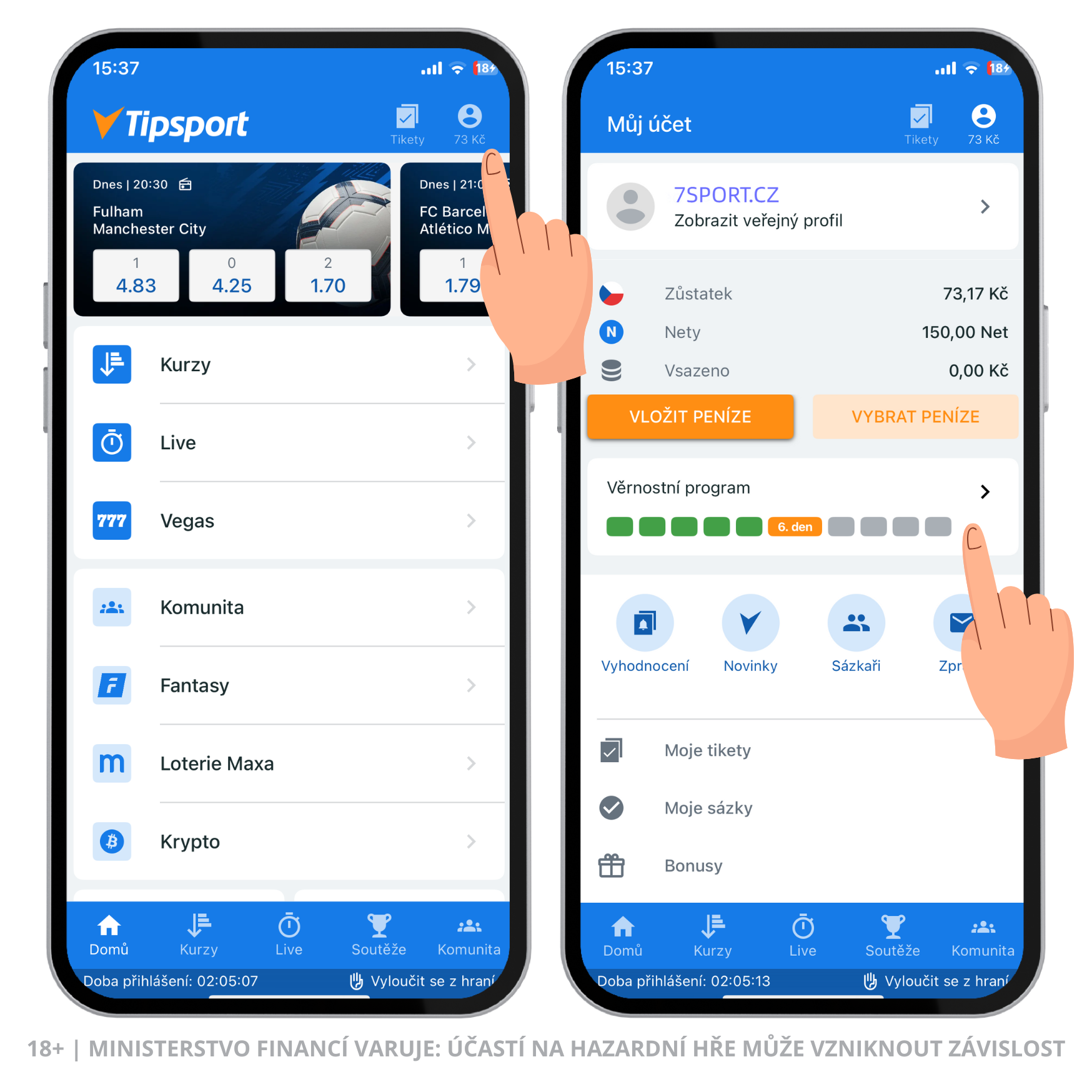 Tipsport věrnostní program 1