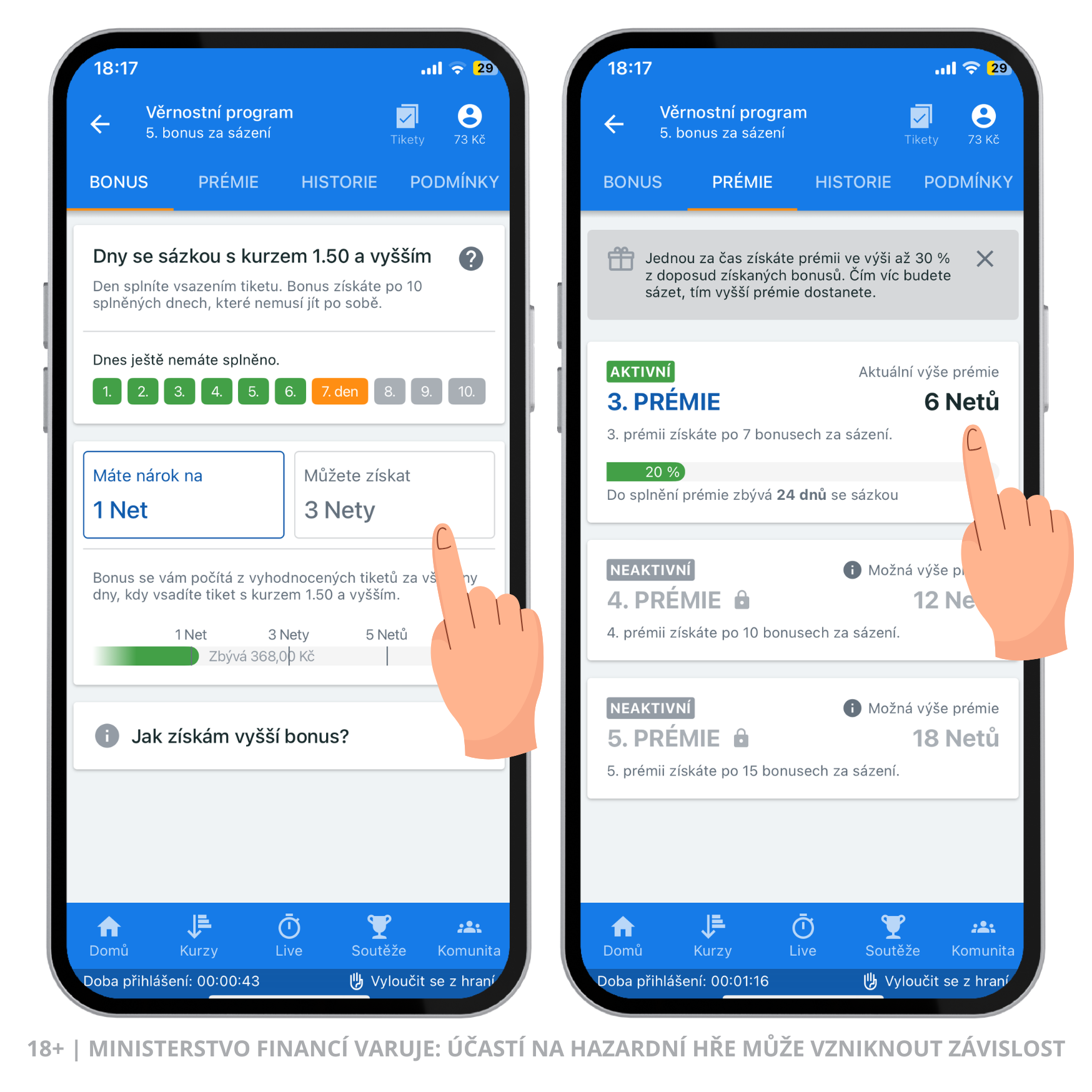 Tipsport věrnostní program 2