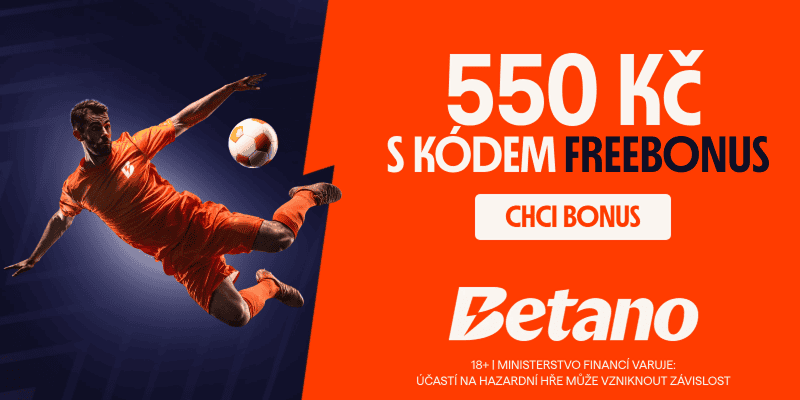 Bonus 550 Kč od Betano s promo kódem FREEBONUS (1)