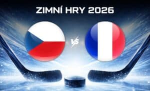 Česko - Francie hokej zimní hry 2026