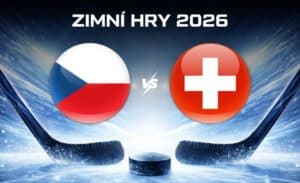 Česko - Švýcarsko hokej zimní hry 2026