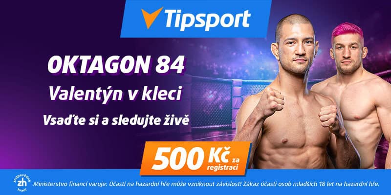 Oktagon 84 živě na Tipsport TV