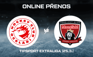 ONLINE přenos: Třinec - Hradec 25. 3.