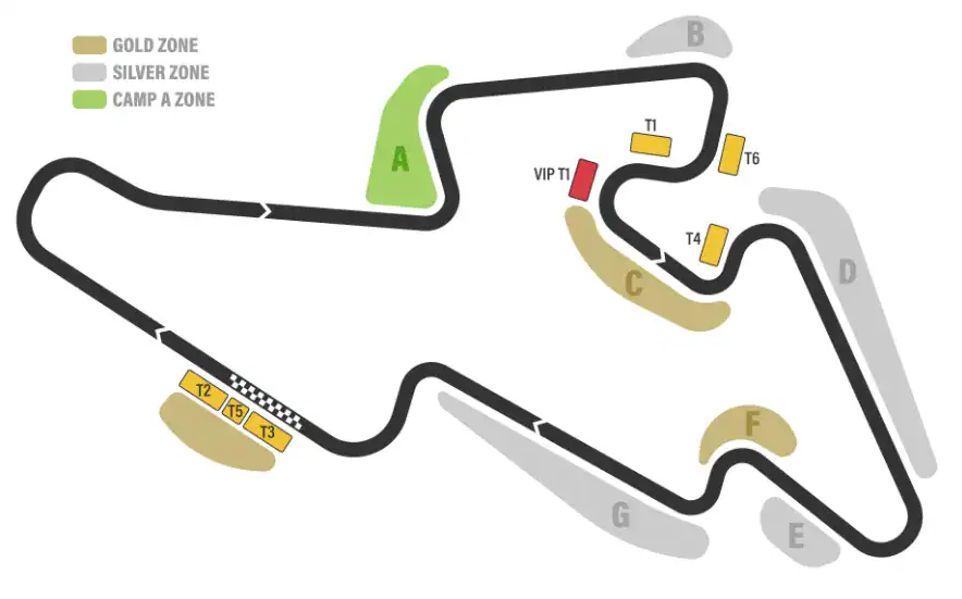 Tribuny Masarykův okruh MotoGP Brno