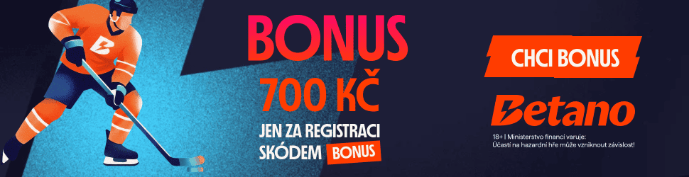 Betano bonus 700 Kč k MS v hokeji