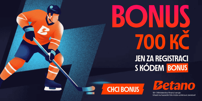Betano bonus k MS v hokeji 700 Kč