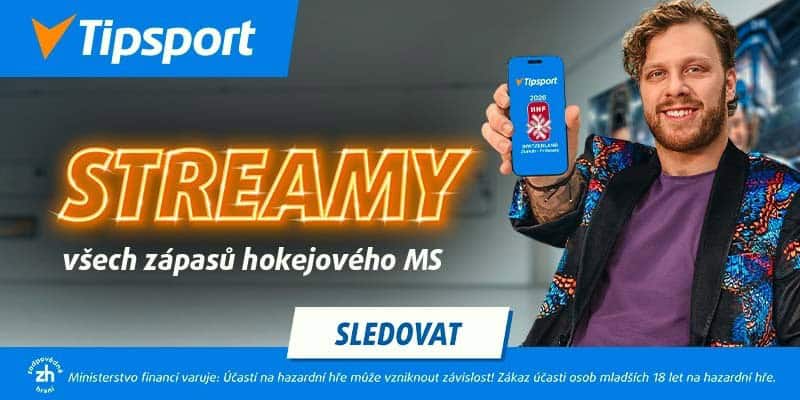Streamy zápasu MS na TV Tipsport