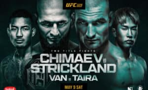 UFC 328: Chimaev vs. Strickland |9.5.| program, karta, výsledky, livestream ZDARMA