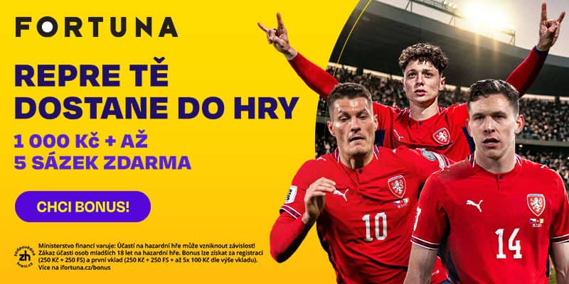 Fortuna repre bonus 1000 Kč