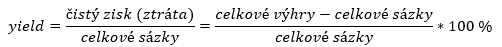 Jak se počítá yield #1