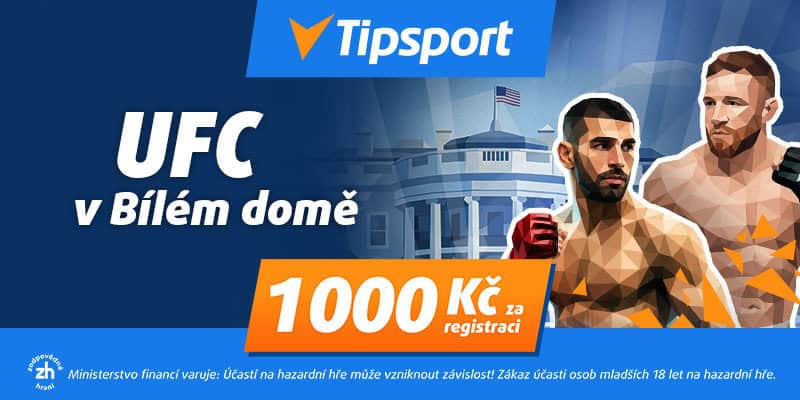 Sledujte zdarma UFC v Bílém domě + 1000 Kč bonus