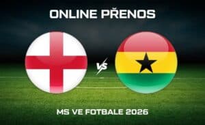 ONLINE přenos: Anglie - Ghana