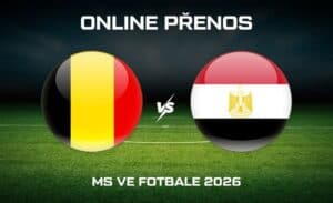 ONLINE přenos: Belgie - Egypt