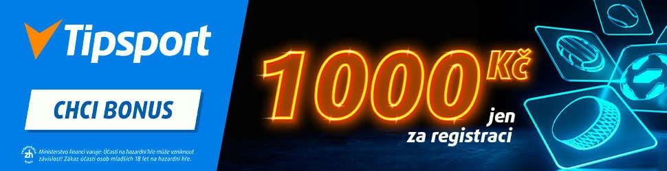 Vsaďte si s bonusem 1000 Kč od Tipsportu