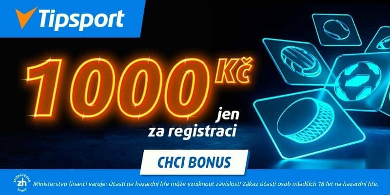 Vsaďte si u Tipsportu s bonusem 1000 Kč