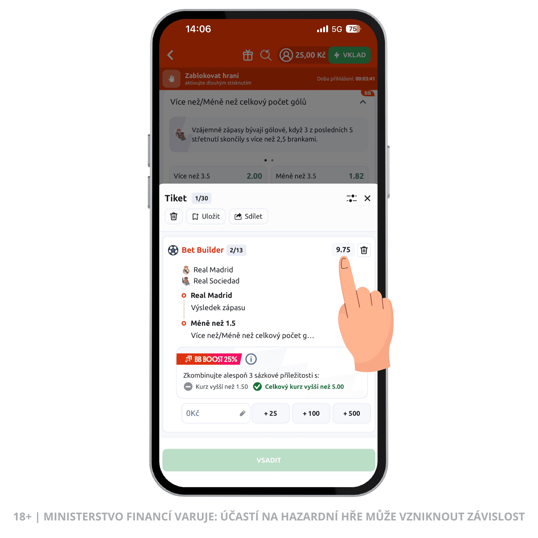 Jak se počítá kurz u Betano Bet Builder