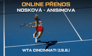 Nosková - Anisimova online WTA Cincinnati 19.8.