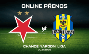 Slavia B - Opava živě Chance národní liga 6. kolo