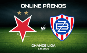 Slavia - Zbrojovka Brno online v 7. kole Chance Ligy 5.9. 2026