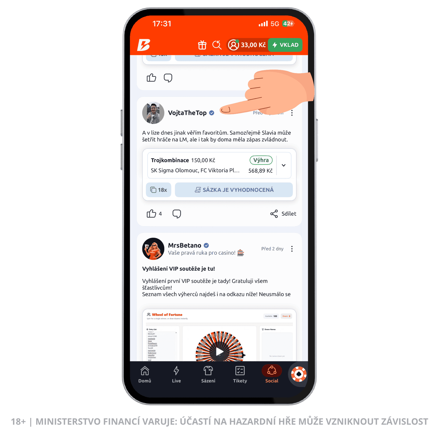 Betano Social Influenceři