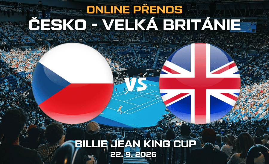 Česko - Velká Británie 2:0 v BJK Cupu 2026: Postup Češek do semifinále a video sestřih 1 Česko - Velká Británie Billie Jean King Cup 22. 9. 2026