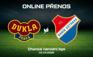 ONLINE: Dukla Praha – Baník B |12.10.| Chance Národní Liga live stream zdarma