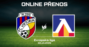 Viktoria Plzeň – Levski Sofia |22.10.|: kde sledovat zdarma, online přenos a tip